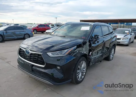 2023 Toyota Highlander Hybrid Platinum из США, поврежденный, VIN 5TDEBRCH8PS124921
